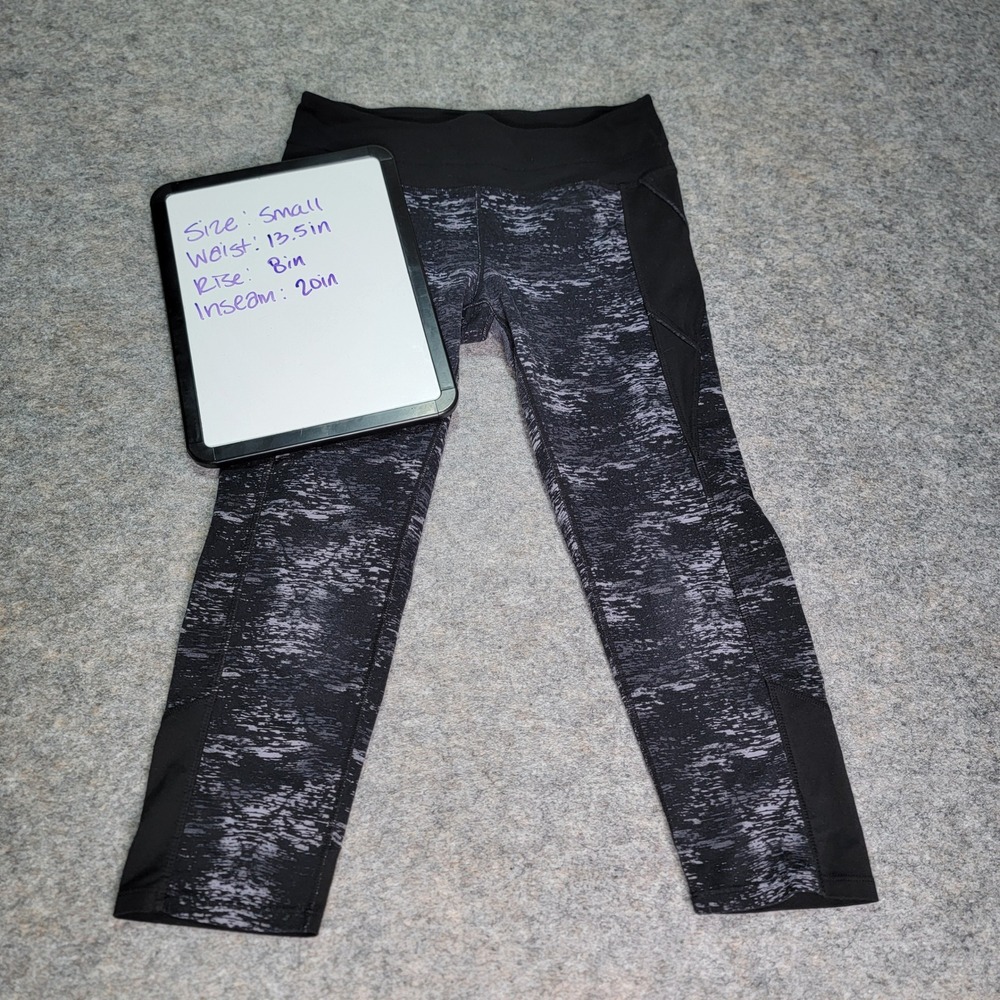 Athleta Women's Small Black Crop Leggings Activewear Workout Exercise‎
